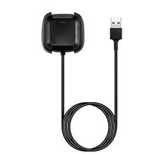 Load image into Gallery viewer, Kissmart Charger Compatible with Fitbit Versa/Versa Lite/Versa Special Edition, Replacement Charging Dock Cable with 3.3ft Cord for Versa 1/Versa Lite/Versa SE Smart Watch (Black)
