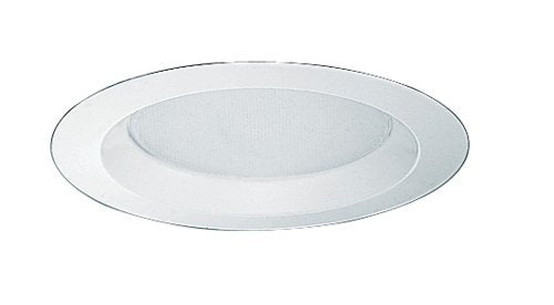 Juno Lighting 20-PW 6-Inch Albalite Trim with Reflector with Torsion Springs, Plastic White