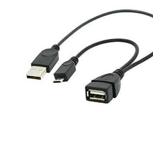Load image into Gallery viewer, FASEN USB2.0 Female to USB 2.0 Male + Micro USB 2.0 Male OTG Cable
