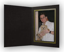 Load image into Gallery viewer, Black/Gold Cardboard Photo Folder 5x7 - Pack of 50

