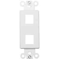 Two Port Decorator Wall Plate in White [Set of 4]