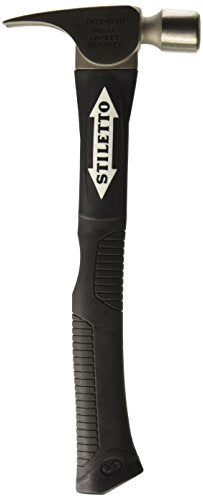 Stiletto FH10C-F 10 oz Ti Smooth Face with Curved Poly-Fiberglass Handle, 14 1/2