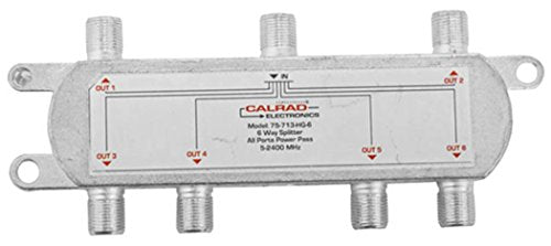 Calrad 6 Way 2 GHz Digital Splitter