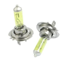 Load image into Gallery viewer, GOLDEN YELLOW 100w ONE PAIR HALOGEN XENON GAS FILLED H7 FOG LIGHT BULBS for 96 97 98 99 Audi A4/ 03 04 AUDI RS6/ 00 01 AUDI S4/ 04 05 06 07 BMW 5 Series/ 97 98 99 00 01 02 03 BMW 5 Series w/composite/
