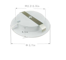 Load image into Gallery viewer, Xking K0784 (White Shell) Ultra-Thin Recessed LED Under-Cabinet Lights Kit with Integrated Power Supply,45 Beam Angle,12V,Total 18W, LED Spotlight (Set of 6 -Cool White)
