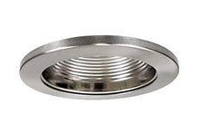 Load image into Gallery viewer, Nicor Lighting 4 Inch Nickel Baffle Trim, For 4 Inch Housings (19501 Nk)
