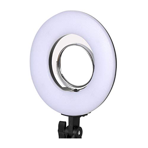 10-inch Stepless Dimmable LED Ring Light Kitwith Stand 24W 5500K Output Hot Shoe Adapter for Outdoor Shooting Live Streaming Make Up