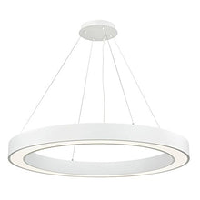 Load image into Gallery viewer, Large Modern Oval White LED Pendant Light 3000K 6080 Lumens
