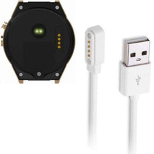 Load image into Gallery viewer, SMART TOUCH Charging Cable for Smart Watch Models: GT88, GT68, KW08, KW18, KW88, KW98, KW99, KW28, FS08, GV68 &amp; KW06. A 4 Pin Magnetic Suction USB (White, 1 Pack)
