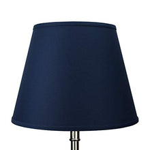 Load image into Gallery viewer, FenchelShades.com Lamp Shade 11x17x13 Navy Blue Linen Fabric
