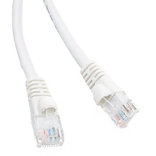 Load image into Gallery viewer, 35 Foot White Cat6a Ethernet Patch Cable, Snagless/Boot with RJ45 Connector, 500 MHz, 24 AWG, UTP(Unshielded Twisted Pair) Stranded Copper, Internet Patch Cable, CableWholesale
