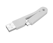 Load image into Gallery viewer, I/OMagic Folding Micro-USB Cable Keychain Grey
