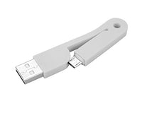 I/OMagic Folding Micro-USB Cable Keychain Grey