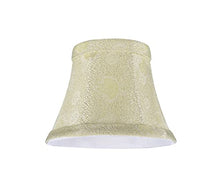 Load image into Gallery viewer, Aspen Creative 30007-6 Small Bell Shape Chandelier Set (6 Pack), Transitional Design in Butter Crme, 5&quot; Bottom Width (3&quot; x 5&quot; x 4&quot;) Clip ON LAMP Shade
