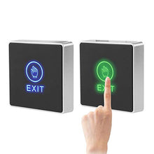 Load image into Gallery viewer, DC12V NC NO Door Exit Release Button Switch Panel LED Light for Door Access Control System
