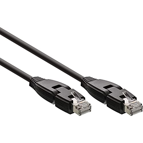 InLine Patch Cable, S/FTP (PIMF), Cat. 6A 500MHZ) Halogen Free 180 Copper Pipe Male/1m Black