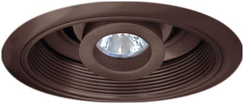 Elco Lighting EL1510BZ 6 Low Voltage Retrofit Trim - Baffle with Adjustable Spot