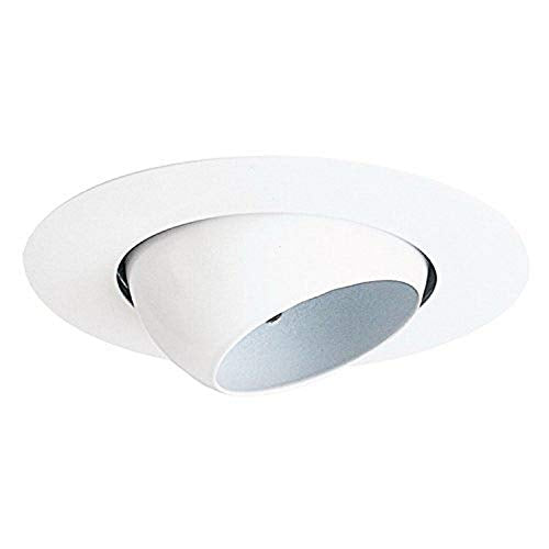 Juno Lighting Group 19-WH Mini Eyeball Recessed Trim, 25 Watt, 4-Inch, White