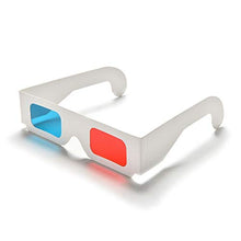 Load image into Gallery viewer, 10pcs Universal Anaglyph Cardboard Paper Glasses Professional Red Blue Cyan 3D Glasses for Movie EF

