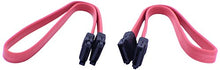 Load image into Gallery viewer, CyberTech SATA Data Cable (2 Pack) Red 16&quot; Inches
