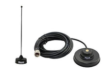 Load image into Gallery viewer, New Tram 1235 Black UHF PL-259 3 1/4&quot; Magnet Mount &amp; 1126-B UHF Antenna1/4 wave NMO Pre Tuned 410-490Mhz Mag Mount 17 foot Antenna Cable Roof or Trunk for Mobile Radios PL259 Connector for Icom Kenwoo
