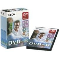 TDK - 1 x DVD-R 4.7 GB 8X - Storage Media