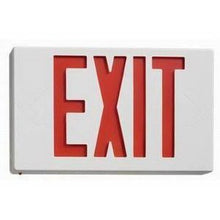 Load image into Gallery viewer, Juno Lighting NXPB3RWH Navilite NXPB Series LED Exit Sign Single/Double Face, Red Letter, White Housing,
