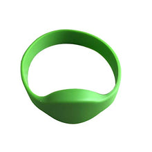 Load image into Gallery viewer, YARONGTECH RFID Wristband 125khz,EM4100 Silicone Adult Size Read Only for Door Access (Pack of 100) (Green)
