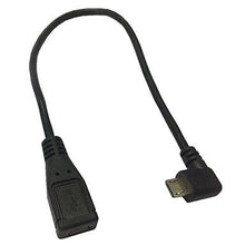 Load image into Gallery viewer, FASEN 0.25M 0.82FT Micro USB Male to Female Right 90 Angle Extender Connector Extension Cable
