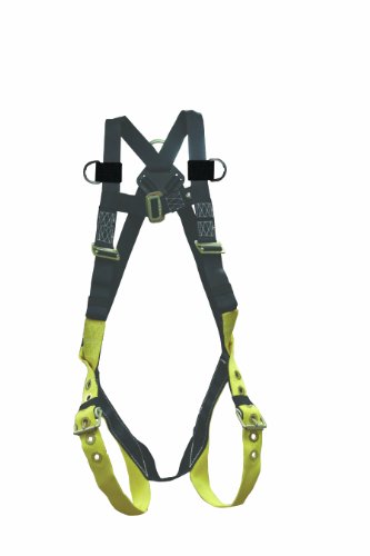 Elk River Universal Full Body Harness with Tongue Buckles and Fall Indicator, 1 Steel D-Rings, Polyester/Nylon, Fits Sizes Medium to 2X-Large