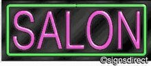 Load image into Gallery viewer, &quot;Salon&quot; Neon Sign : 370, Background Material=Clear Plexiglass
