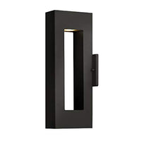 Hinkley Two Light Landscape Path 1640SK-LED Contemporary Modern LED Wall Mount from Atlantis Collection in Black Finish, Medium, See Image