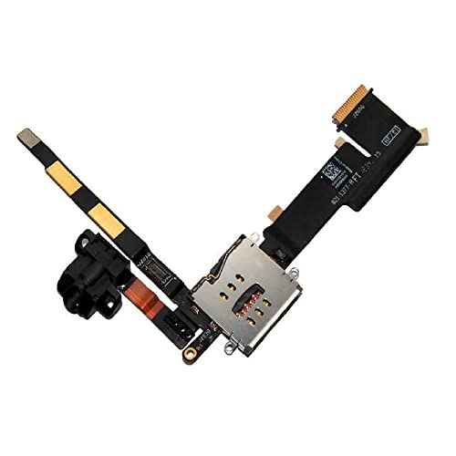 ePartSolution Replacement Part for iPad 2 A1396 A1397 3G Ver. Audio Jack Headphone Jack Flex Cable Ribbon Black USA
