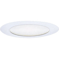 Progress Lighting P8020-28 Traditional Recessed Albalite Glass Trim Collection in White Finish, 7-3/4-Inch Diameter