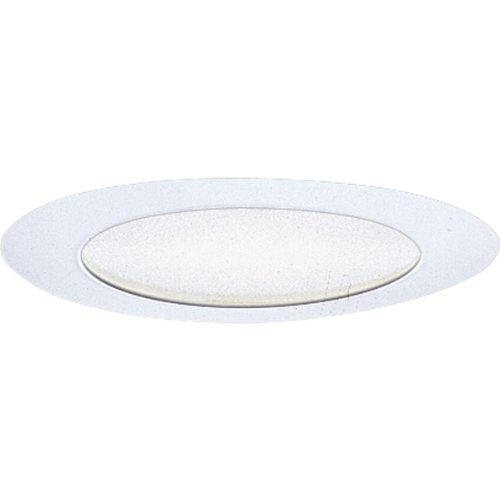 Progress Lighting P8020-28 Traditional Recessed Albalite Glass Trim Collection in White Finish, 7-3/4-Inch Diameter