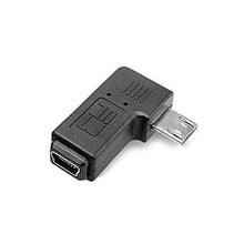 Load image into Gallery viewer, FASEN 9mm Long Connector 90 Degree Right Angled Micro USB 2.0 5Pin Male to Mini USB Female Extension Adapter
