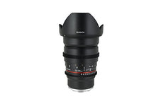Load image into Gallery viewer, Rokinon CV24M-NEX 24mm t1.5 Wide Angle Lens for Sony E-Mount (NEX) with De-Clicked Aperture and Follow Focus Compatibility Fixed Lens
