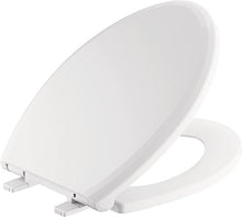Load image into Gallery viewer, Delta Faucet 810902-WH Sanborne Elongated Standard Close Toilet Seat with Non-slip Seat Bumpers, White
