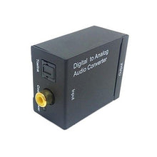 Load image into Gallery viewer, Digital SPDIF Coaxial Coax RCA &amp; Optical Toslink to Analog L/R Audio Converter
