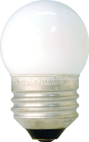GE 41267 (10-Pack) 7.5-Watt White S11 1CD Incandescent Night Light Bulb, Soft White, S11 Shape, 39 Lumens, E26 Medium Base