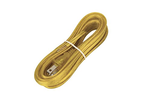 Aspen Creative Gold 21201 15 Feet Lamp Cord Set with Molded Polarized Plug, 1 Pack-15 ft