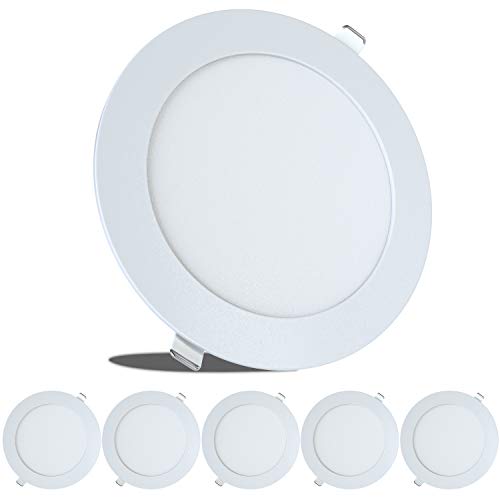 5 Pack Leisure LED RV Boat Recessed Ceiling Light 720 Lumen Super Slim LED Panel Light DC 12V 5.75