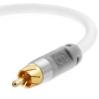 Mediabridge Ultra Series Digital Audio Coaxial Cable (8 Feet) - Dual Shielded with RCA to RCA Gold-Plated Connectors - White - (Part# CJ08-6WR-G2)