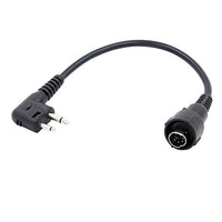 Tenq Mini DIN Plug 6pin Connect Throat Vibration MIC for Two-Way Radio Motorola Feidaxin GP68 GP88 GP88S GP300 GP308 PRO1150 PRO2150 PRO3150 CLS1450 CLS1450C MU-11C MU21CV