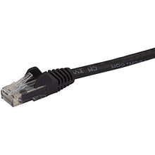 Load image into Gallery viewer, StarTech.com 1ft CAT6 Ethernet Cable - Black CAT 6 Gigabit Ethernet Wire -650MHz 100W PoE RJ45 UTP Network/Patch Cord Snagless w/Strain Relief Fluke Tested/Wiring is UL Certified/TIA (N6PATCH1BK)
