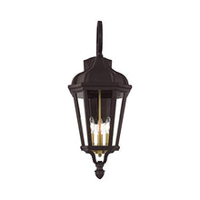 Load image into Gallery viewer, Livex Lighting 76192-07 Morgan - 3 Light Outdoor Wall Lantern, Bronze Finish with Clear Glass
