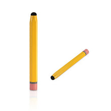 Load image into Gallery viewer, Stylus Pen, BoxWave [Universal Number2 School Stylus] Universal Number2 School Stylus for Smartphones and Tablets - Yellow
