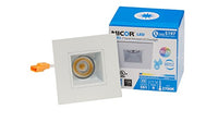 NICOR Lighting 2 inch Square LED Downlight in White, 4000K (DQR2-10-120-4K-WH)