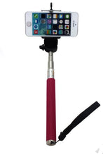 Load image into Gallery viewer, PYSICAL(TM) Extendable Self Portrait Selfie Handheld Stick Monopod With Smartphone Adajustable Holder For iPhone Samsung Camera With 1/4 Inch Screw Hole, Pink

