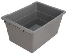 Load image into Gallery viewer, Akro-Mils 34304 Cross-Stack Plastic Tote Tub, 24-Inch by 17-Inch by 12-Inch, Case of 6, Grey
